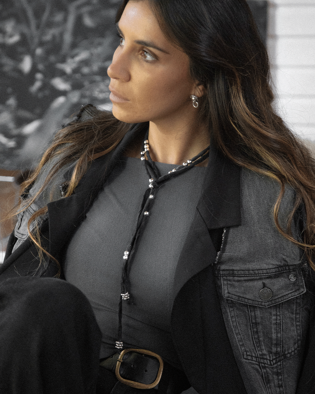 COLLAR ZÍNGARA SILK NEGRO