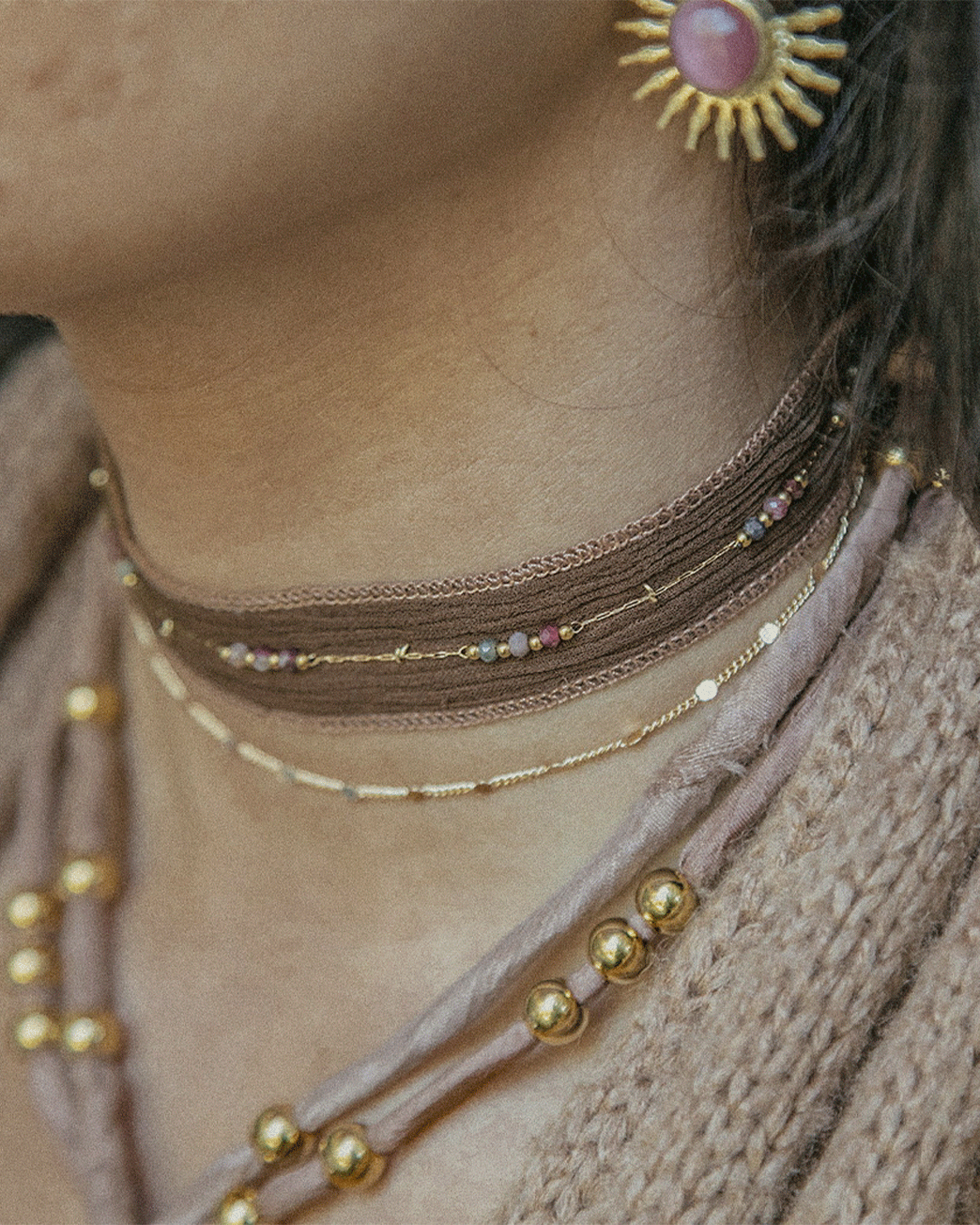 CHOKER BOHEME SILK CAFE