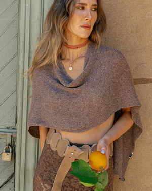 CHOKER BOHEME SILK SALMON