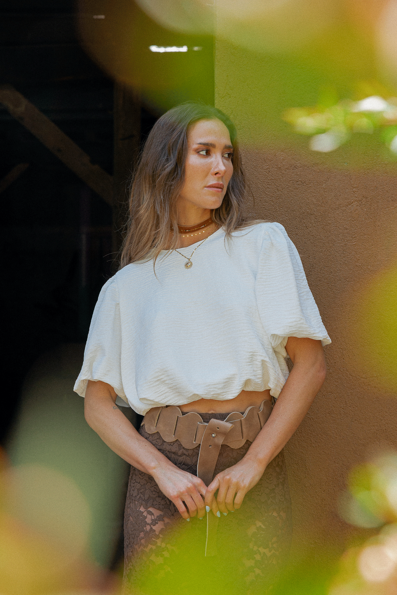 CHOKER BOHEME SILK TOFFEE