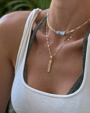 COLLAR KORAI AQUAMARINA