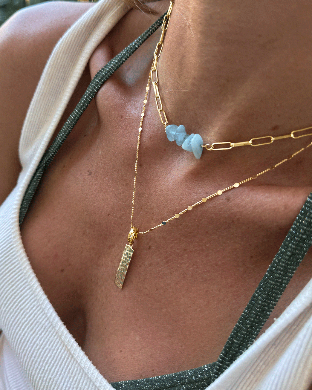 COLLAR KORAI AQUAMARINA