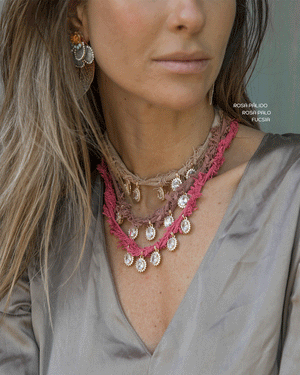 COLLAR MAJESTIC ROSA PALIDO