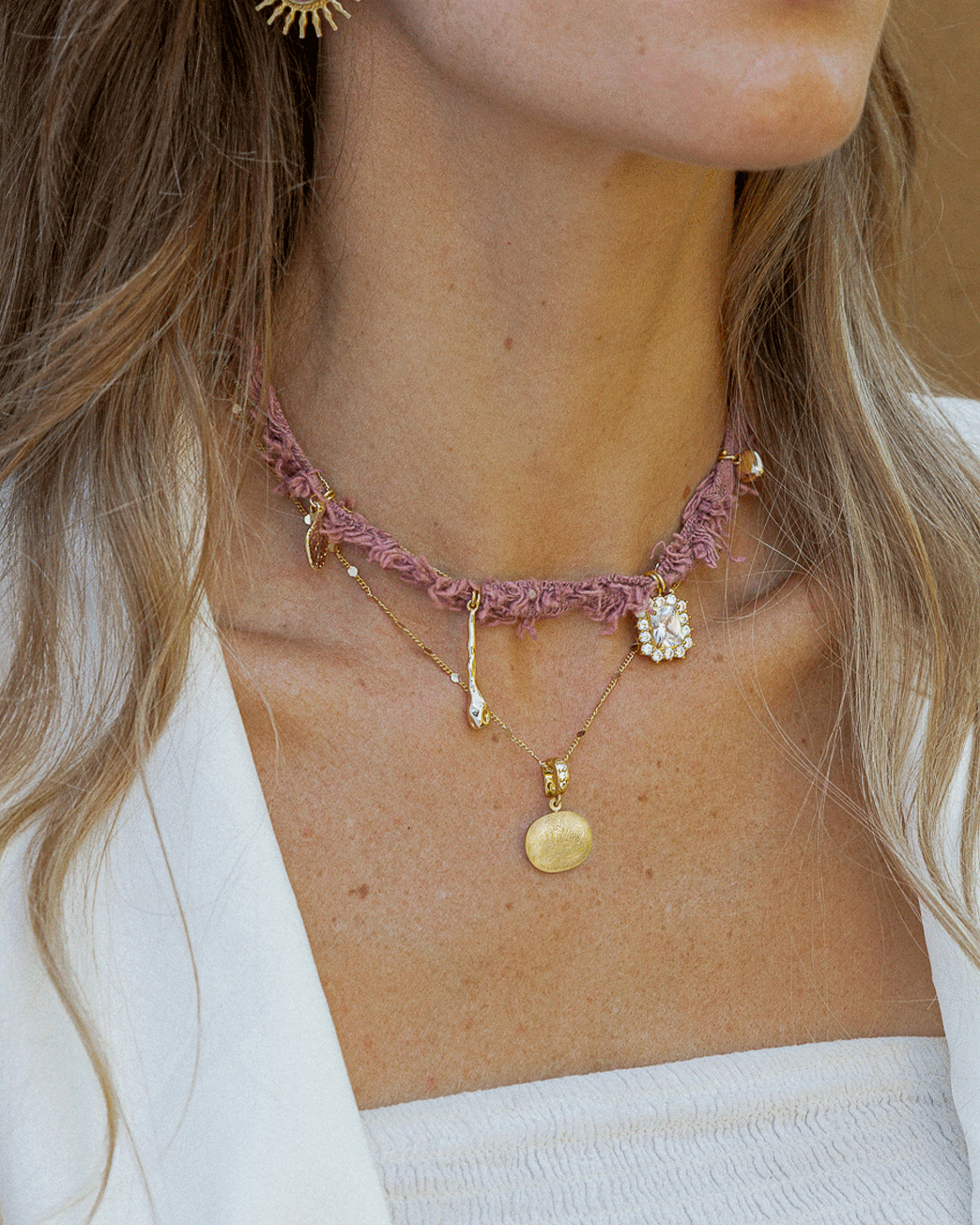 COLLAR NOMARA ROSA PALO