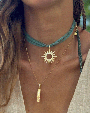 COLLAR SEDA SOL  · personalizable