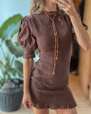 COLLAR ZÍNGARA SILK TERRACOTA