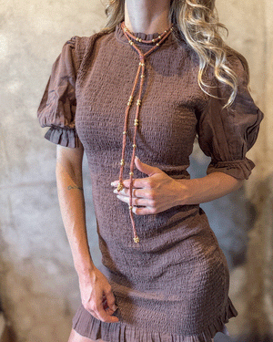 COLLAR ZÍNGARA SILK TERRACOTA