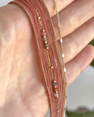 CHOKER BOHEME SILK SALMON