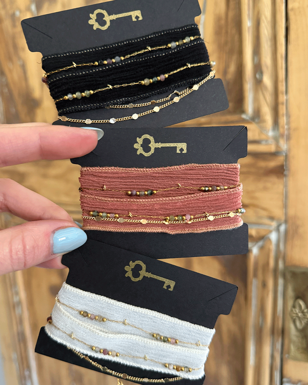 CHOKER BOHEME SILK SALMON