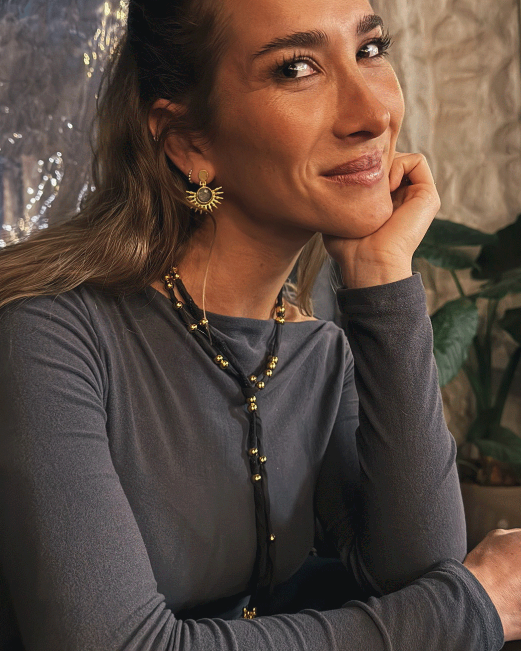 COLLAR ZÍNGARA SILK NEGRO