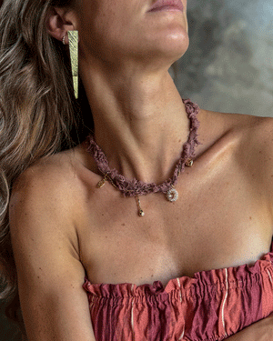 COLLAR NOMARA ROSA PALO