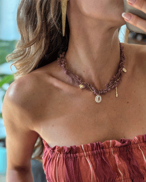 COLLAR NOMARA ROSA PALO